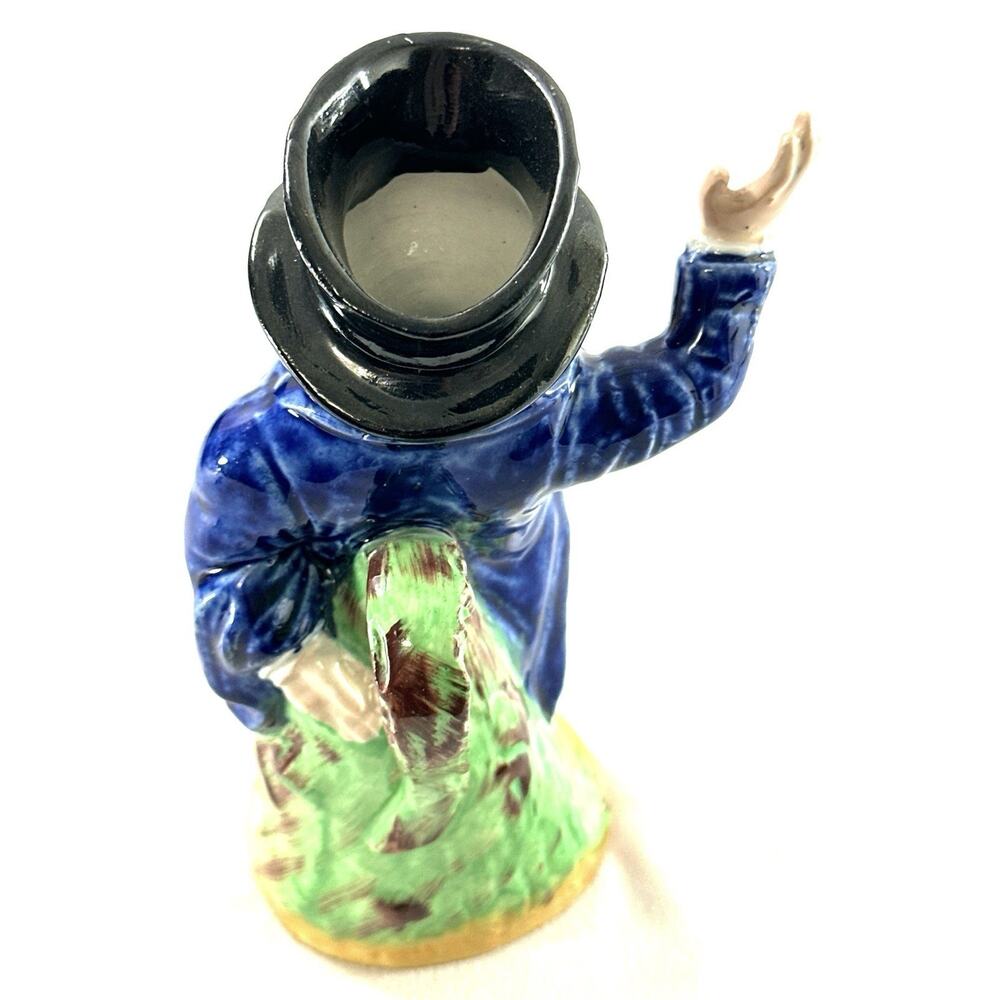 Antique Staffordshire Ware Mr. Pickwick Tall & Skinny Mug 7.25” Tall England - Picture 7 of 9